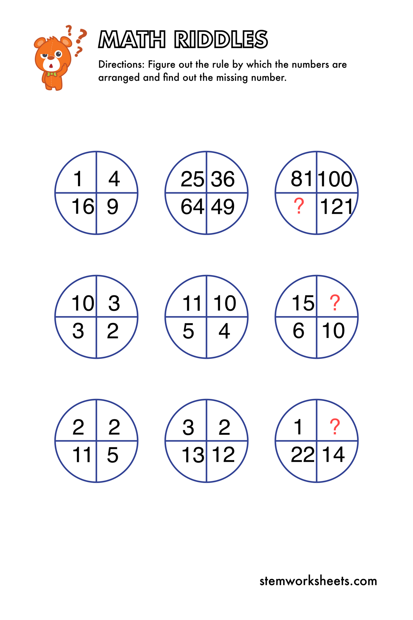 FREE Math Riddles Pack 3