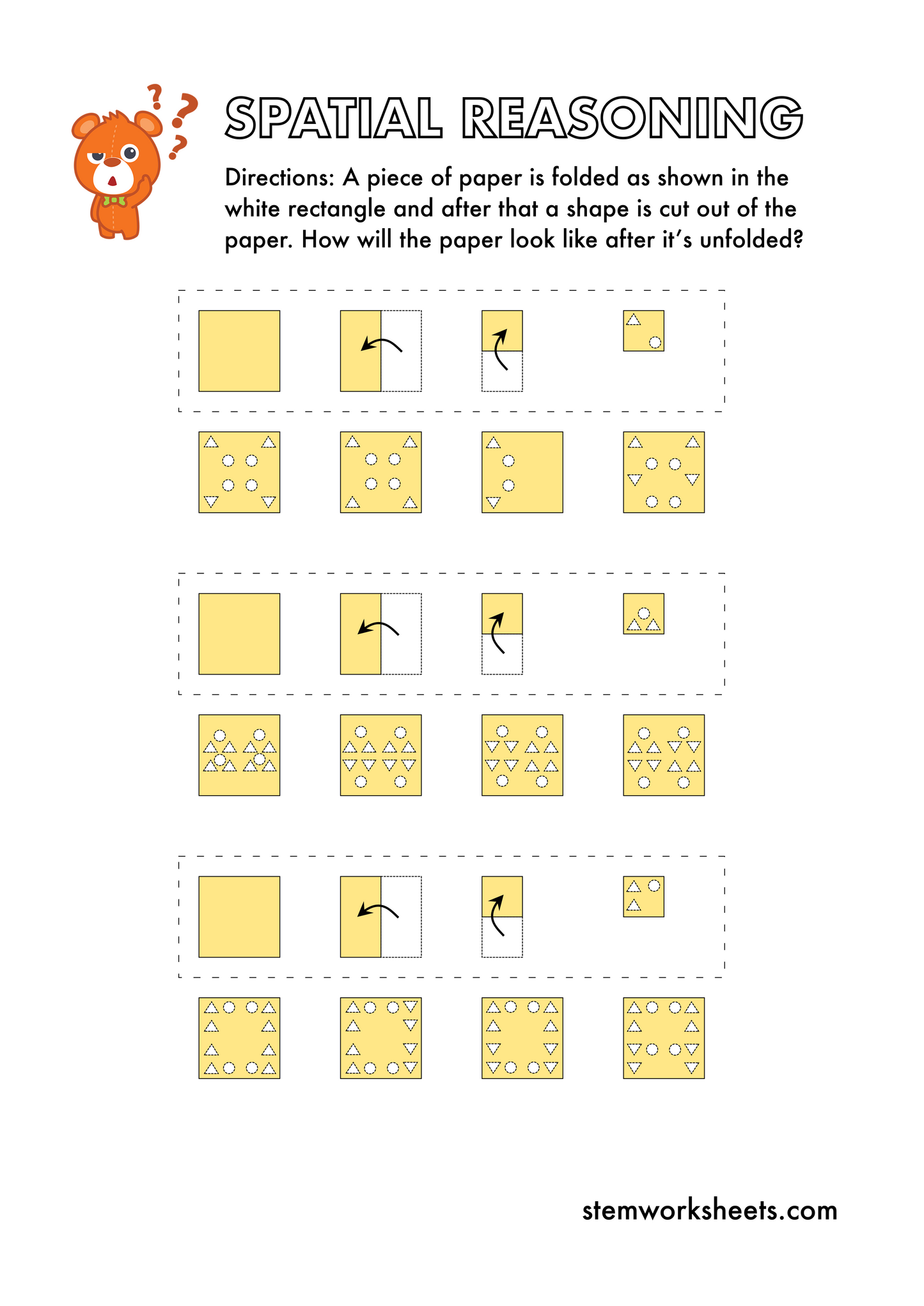 Download our FREE PDF package with first grade spatial reasoning activities and second grade spatial reasoning activities.
