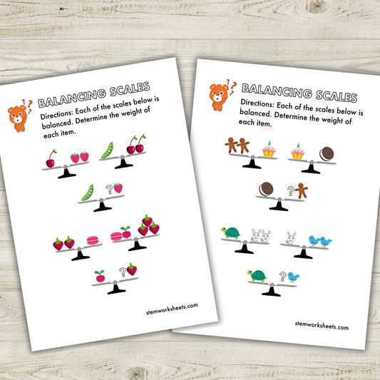 FREE Balancing Scales Pack 2