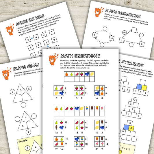 Kindergarten Math Pack