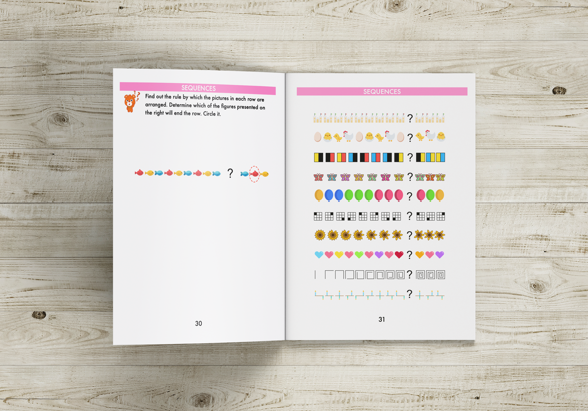 (PAPERBACK) Kindergarten LOGIC PUZZLES and BRAIN TEASERS STEMWorksheets