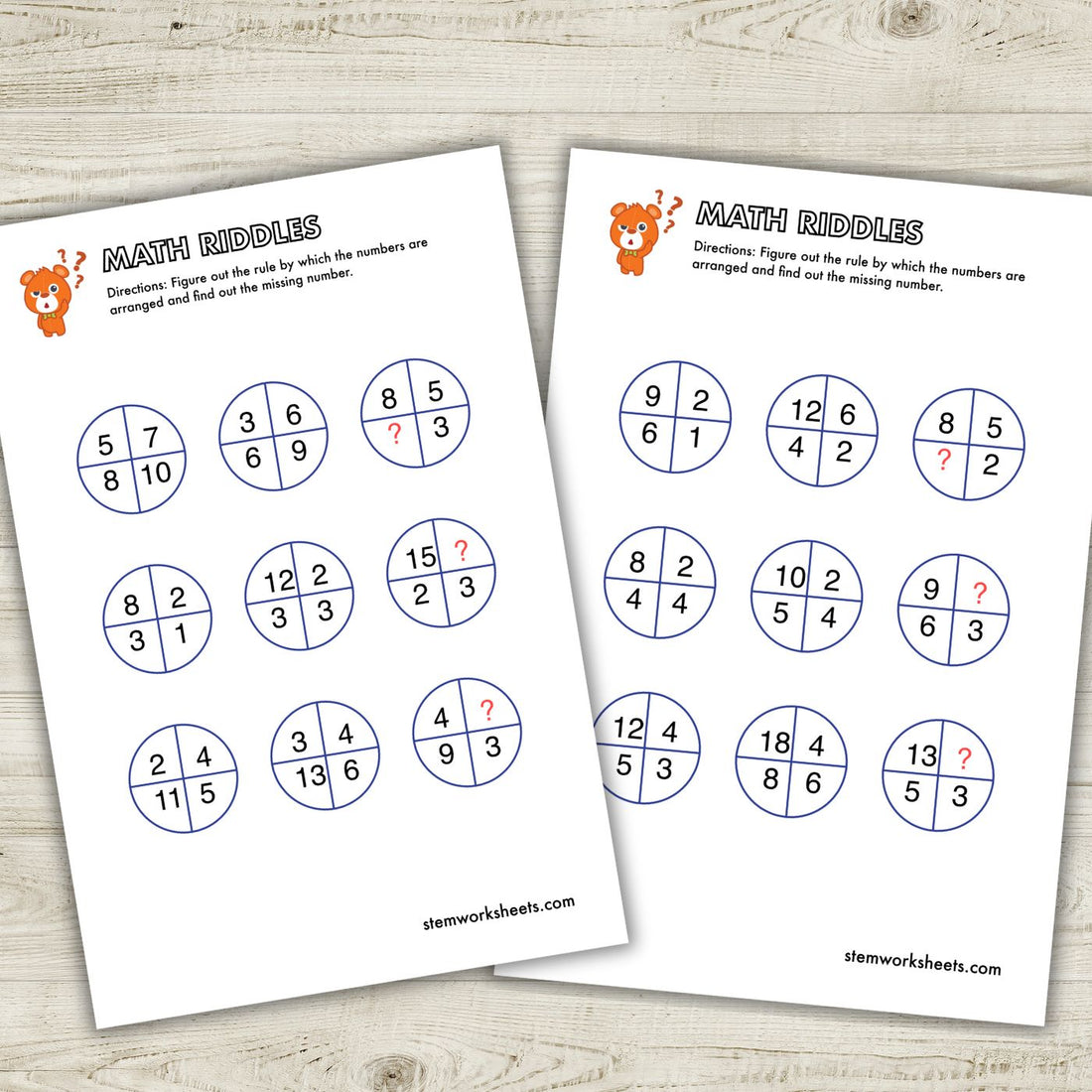 FREE Math Riddles Pack 2 – STEMWorksheets