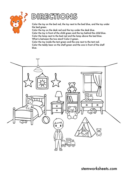 Help your preschooler master positional words with our FREE Directions &amp; Position Worksheets pack! These engaging puzzles and hands-on activities help children learn concepts like left, right, up, down, above, below, in front of, behind, on, under,&nbsp;next to, etc. A playful way to build spatial awareness, visual thinking, and kindergarten readiness.
Suitable for pre-K and kindergarten. Subscribe to get notified when a new package is ready for download!