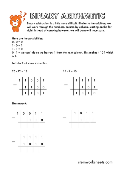 FREE Binary Arithmetic Pack 1