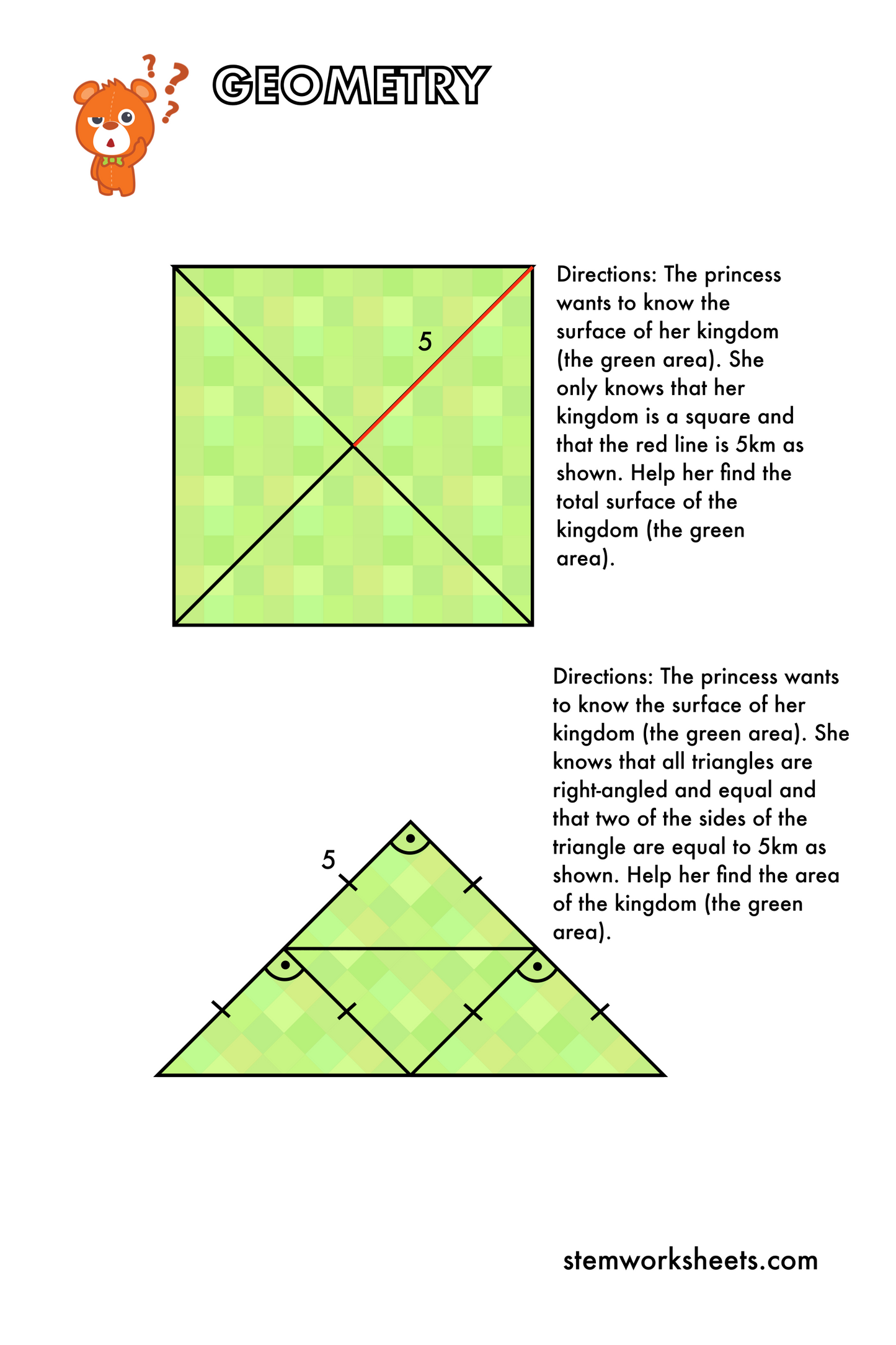 FREE Geometry Pack 3 – STEMWorksheets