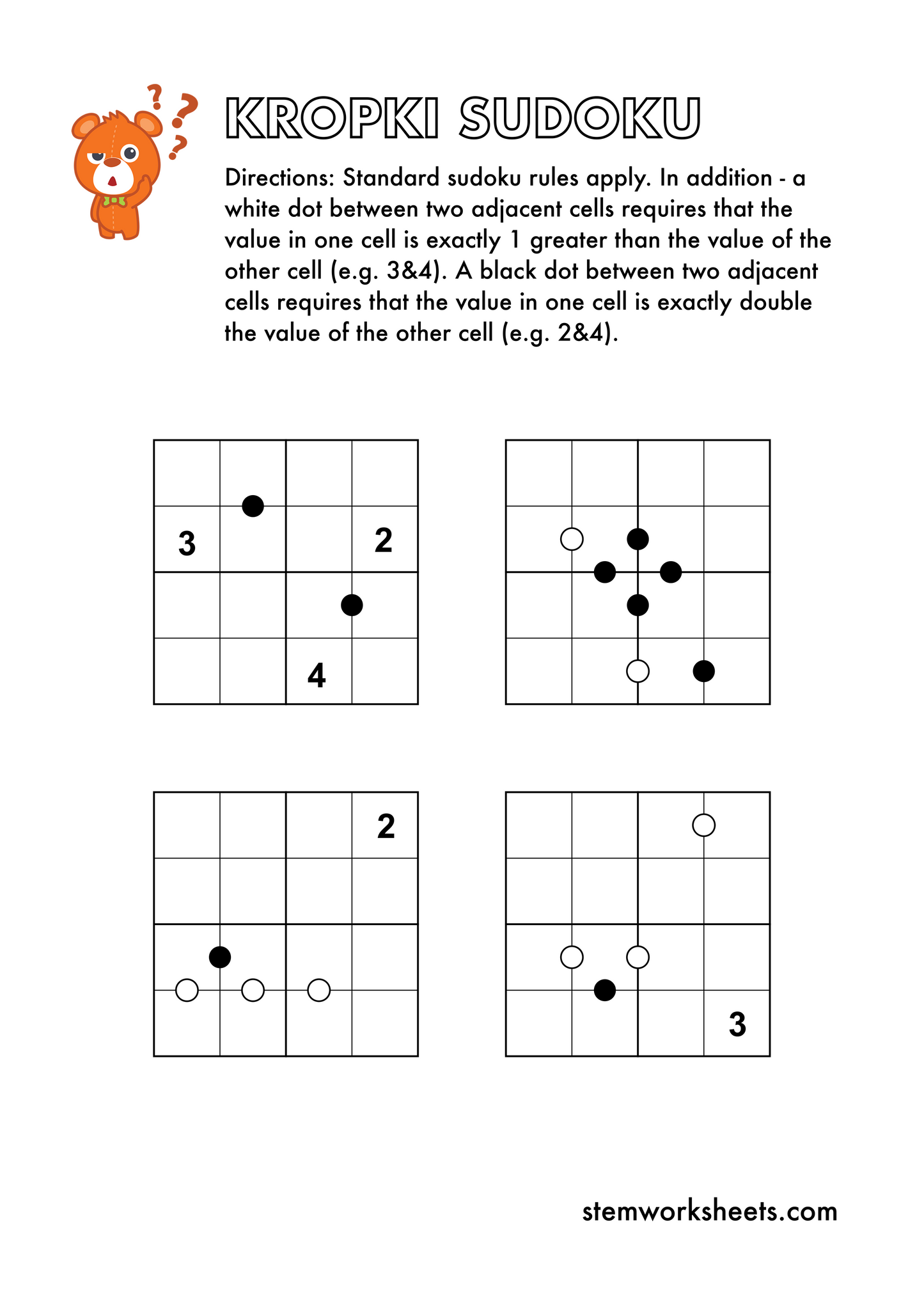 FREE Math Logic Puzzles Pack 2