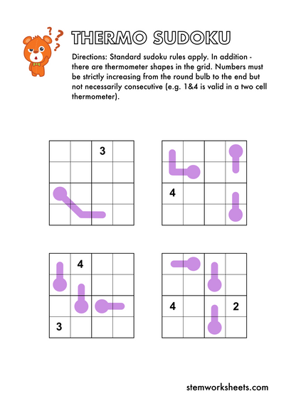 FREE Math Logic Puzzles Pack 2