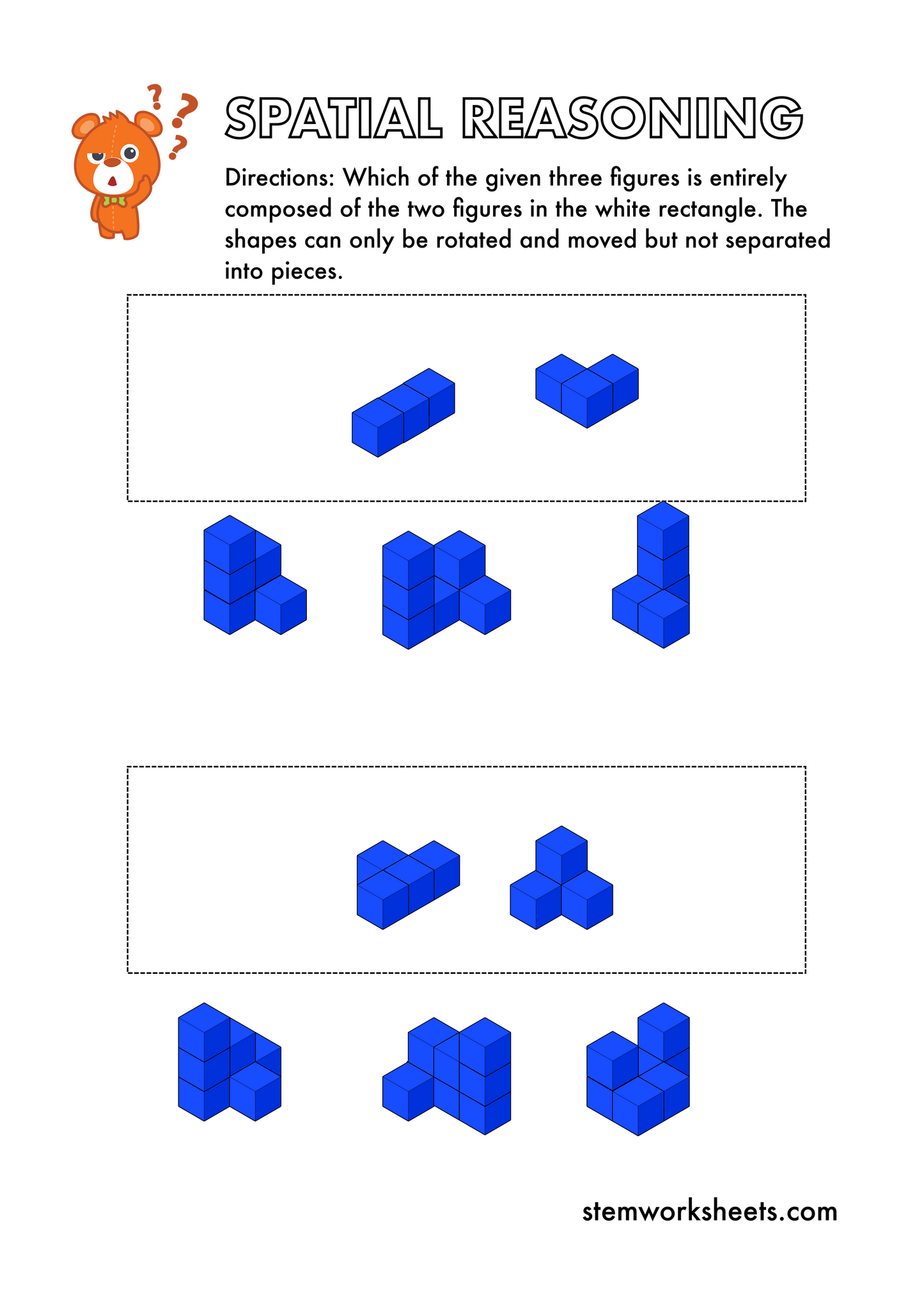 Download FREE Spatial Reasoning Pack 2 – STEMWorksheets