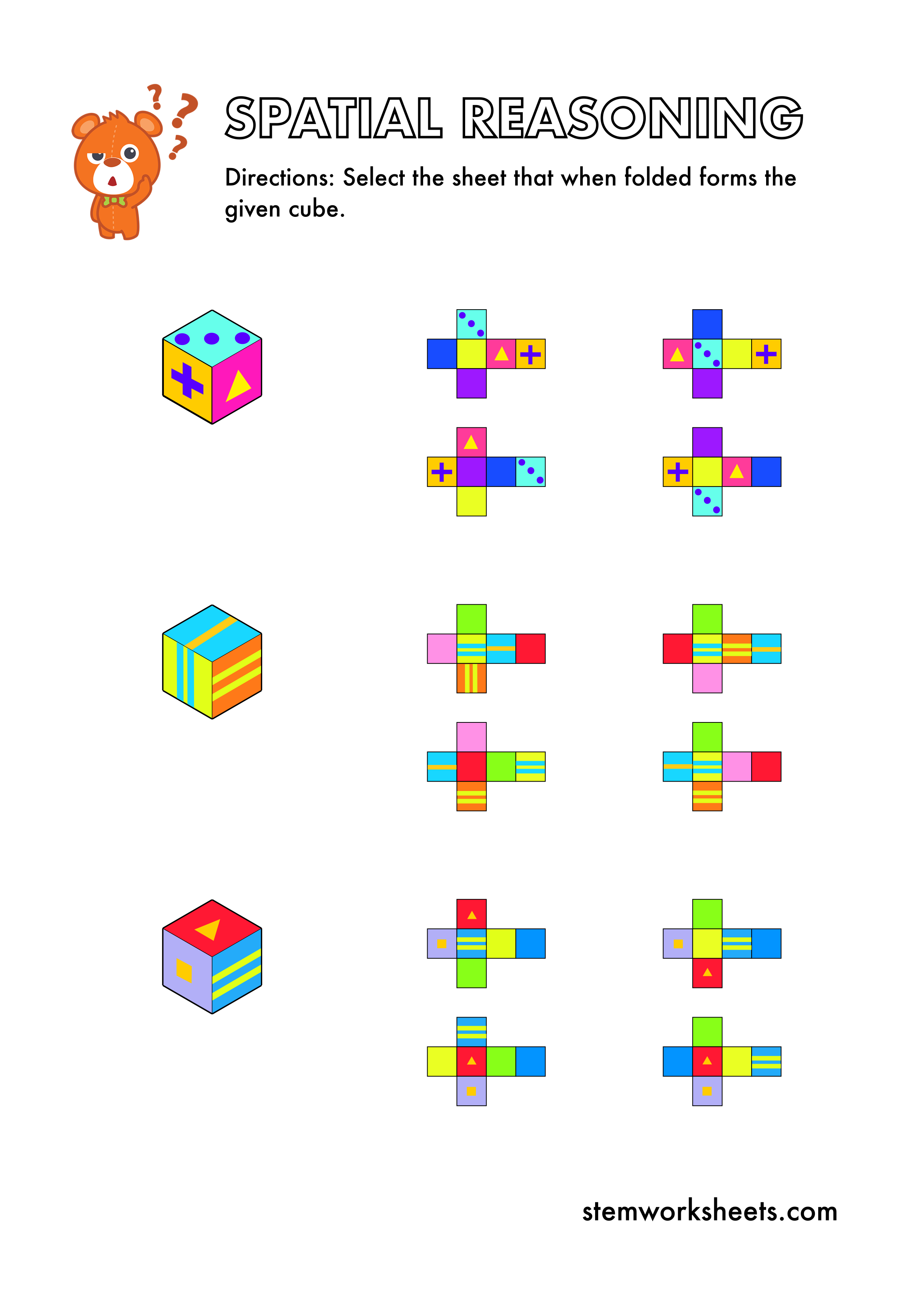 Download FREE Spatial Reasoning Pack 2 – STEMWorksheets