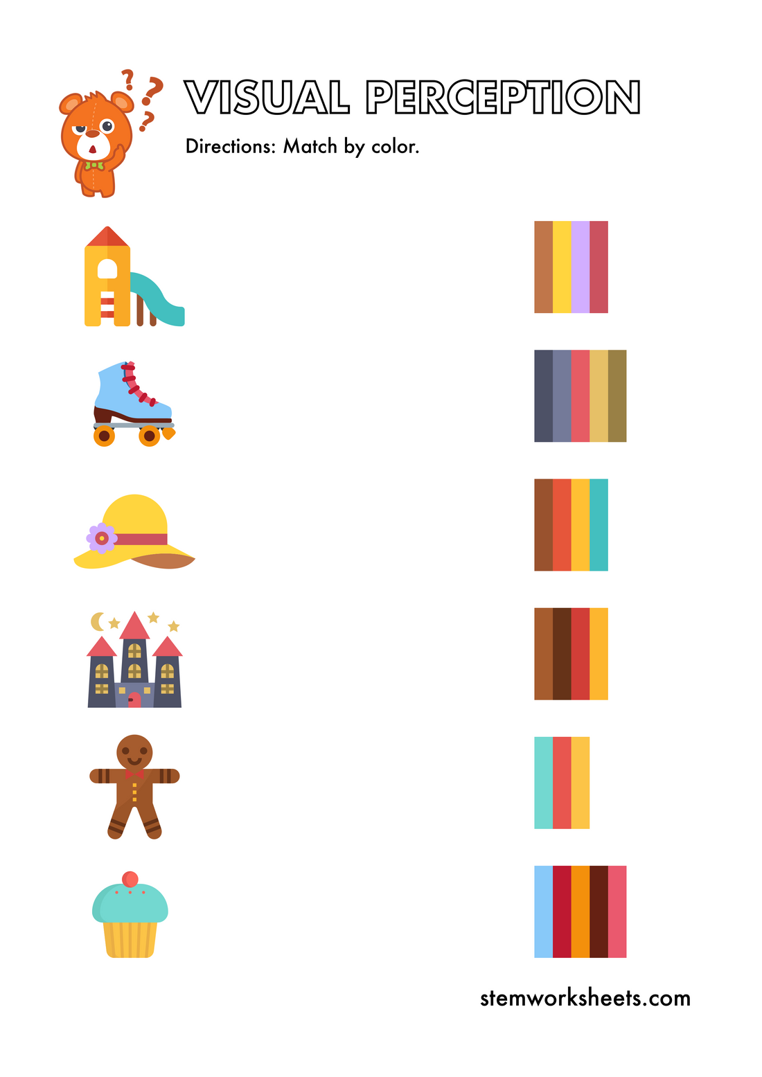 FREE Visual Perception Pack 3 – STEMWorksheets