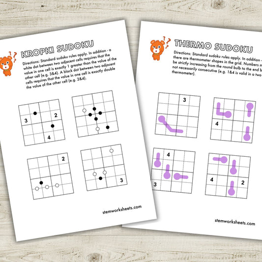 FREE Math Logic Puzzles Pack 2