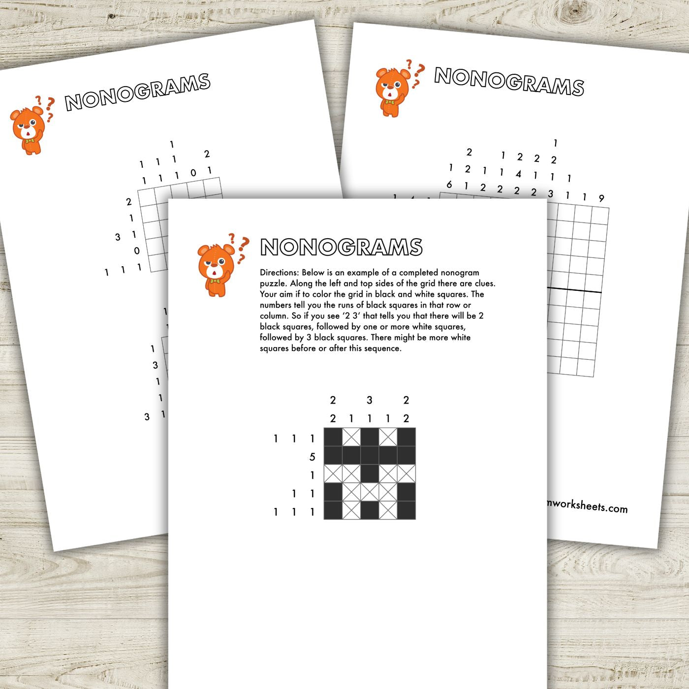 FREE Math Logic Puzzles Pack 3