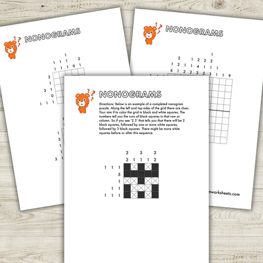 FREE Math Logic Puzzles Pack 3