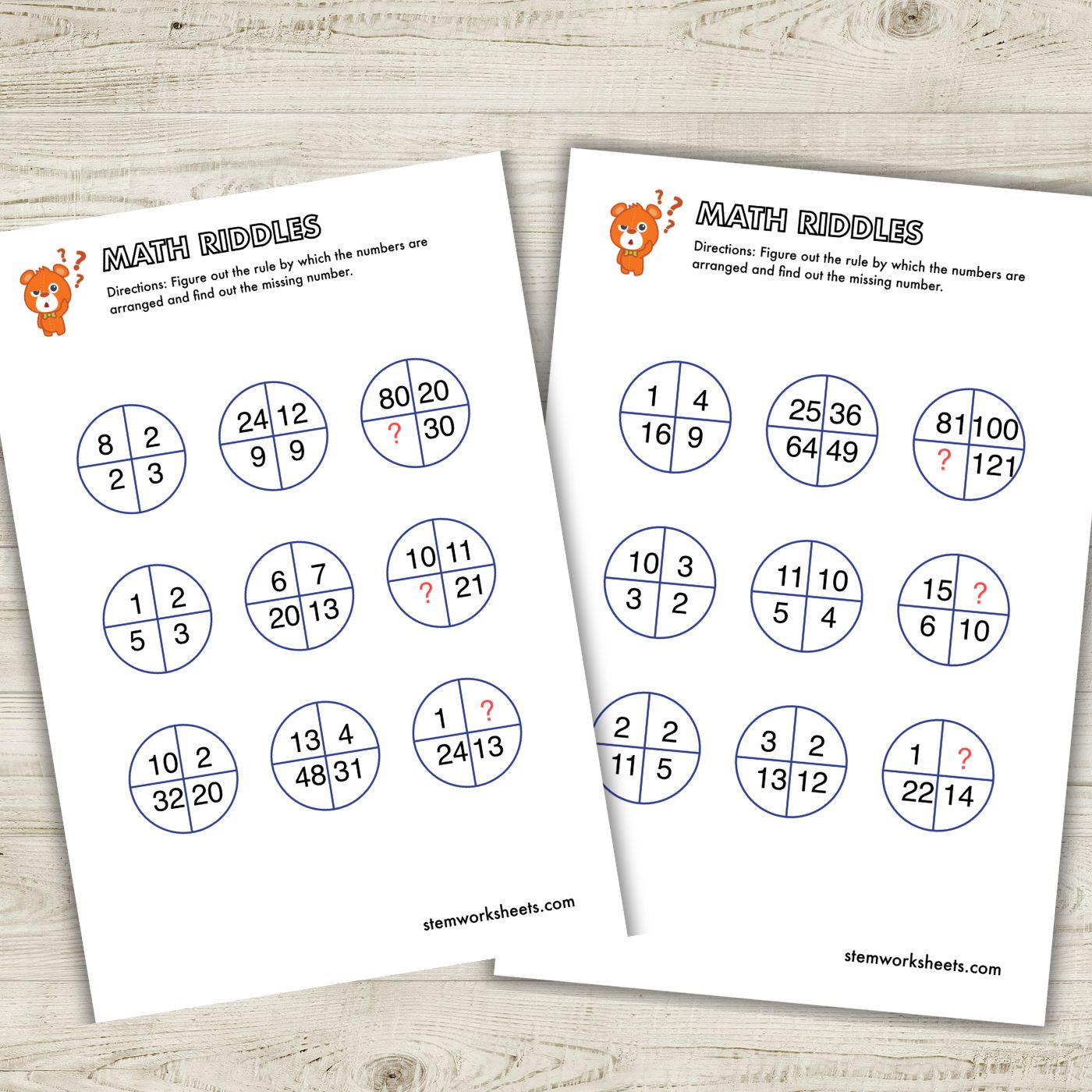 Best Math Riddles Grid FREE Math Riddles Pack 3 – STEMWorksheets