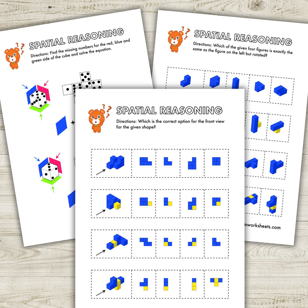 FREE Spatial Reasoning Pack 3 – STEMWorksheets