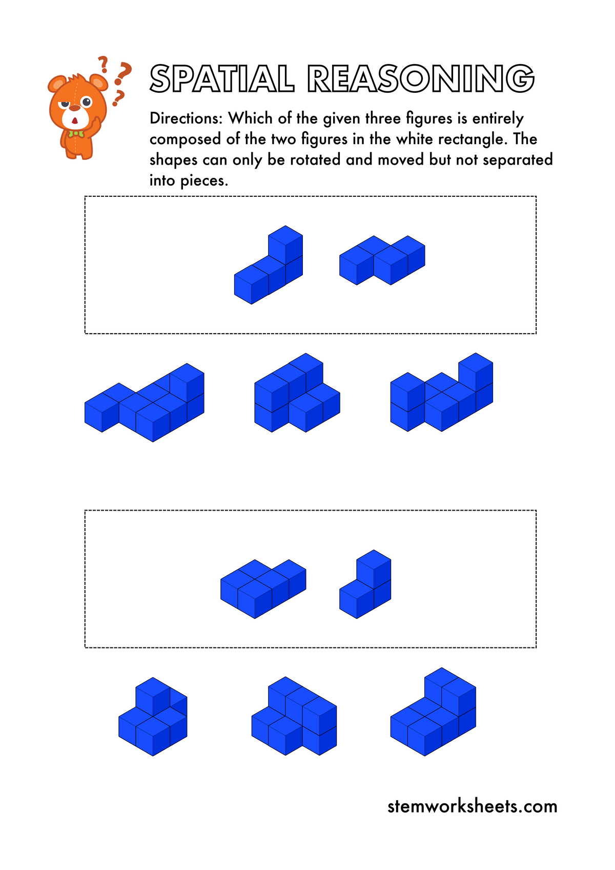 Spatial Math Puzzles Download FREE Spatial Reasoning Pack 1 – STEMWorksheets