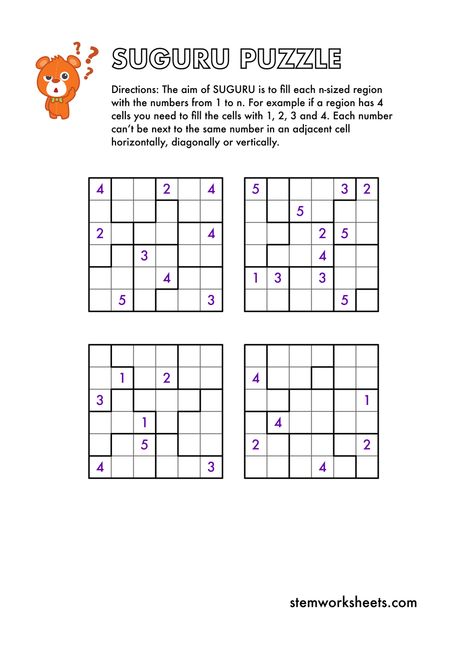 Seguru Worksheets – STEMWorksheets