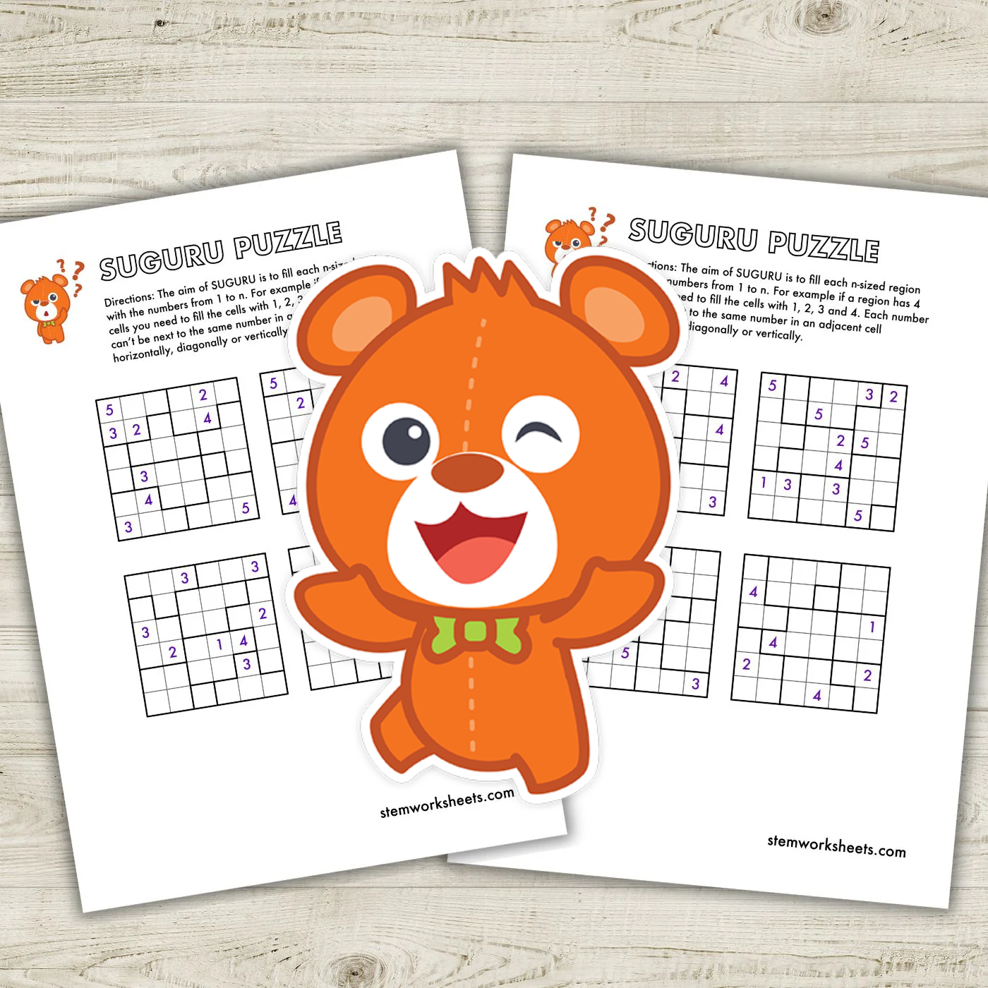 Watermarked - Suguru Puzzle Pack Easy